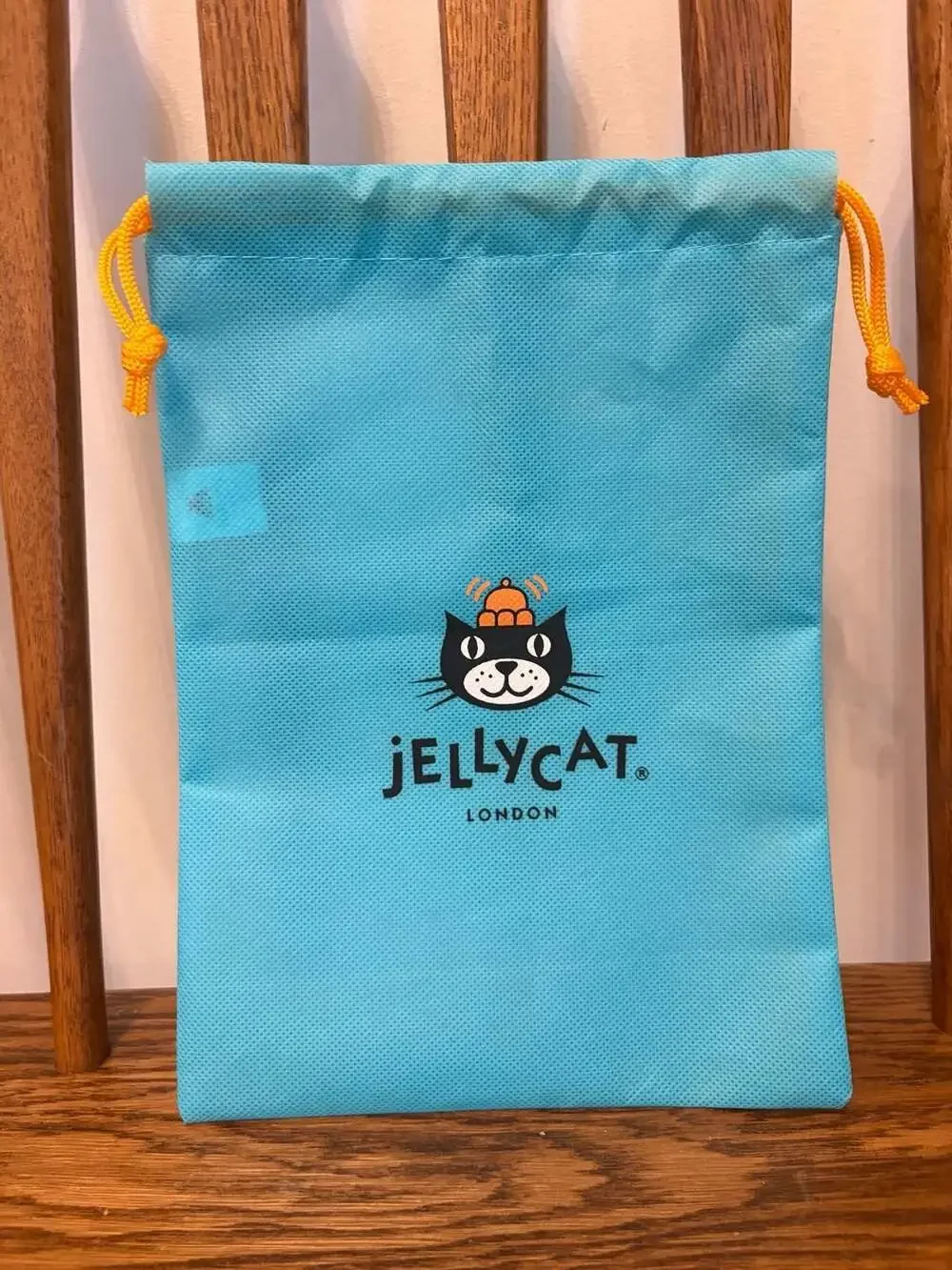Jellycat London Drawstring Teal Dust Bag Storage Pouch